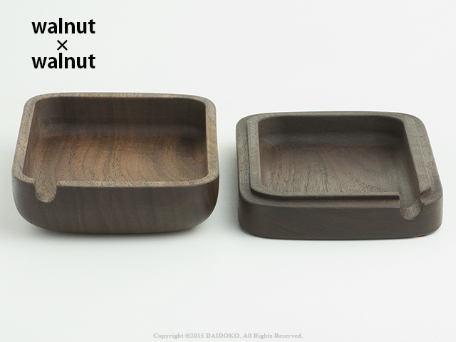 木製バターケース （ウォルナット×ウォルナット） 木工作家