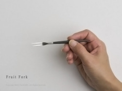 cutipol(キュティポール) のカトラリー　ＧＯＡ/ブラックシルバーシリーズのフルーツフォーク　