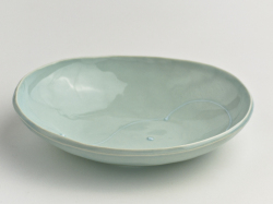 キッズ　カレー皿　ぞうさん　ブルー