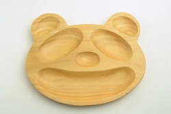 キッズ　パンダプレート　木製