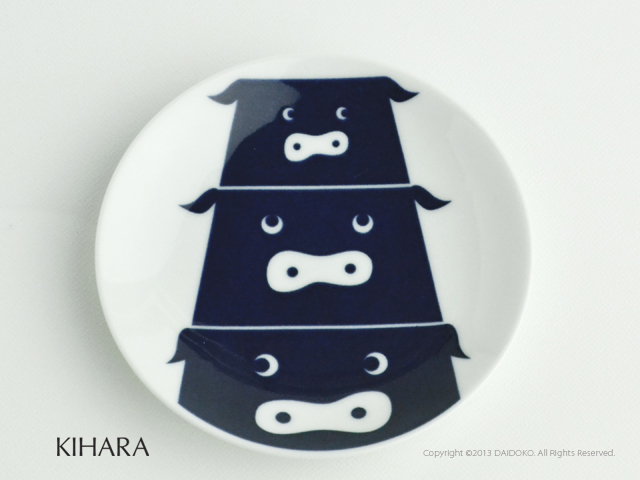 KIHARA/キハラ KOMON KIDS/コモンキッズ豆皿（ぶた・ぞう・うさぎ