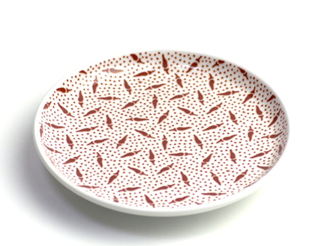 銘々皿（唐辛子・茄子）NIKKO/ニッコー 小紋あそび