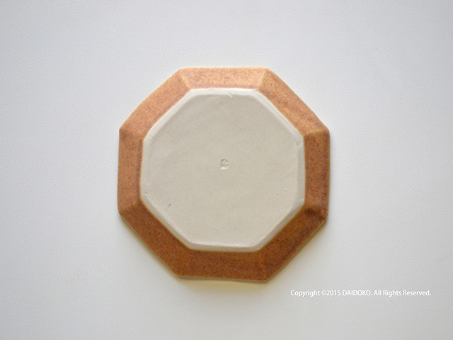 taro-cobo】 竹之内太郎 八角リム皿（小） 益子焼